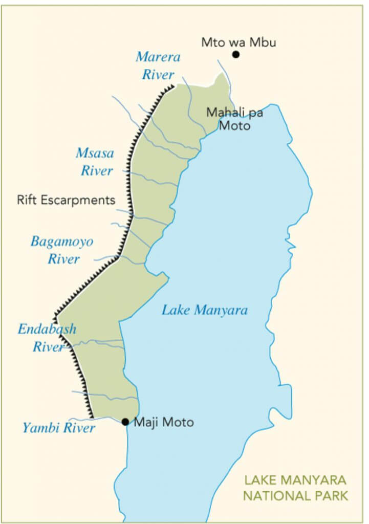 Carte Lac Manyara