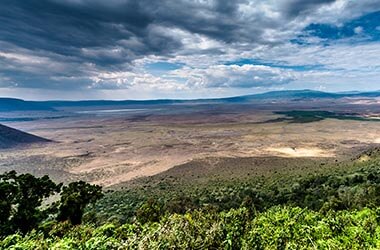 El cráter de Ngorongoro