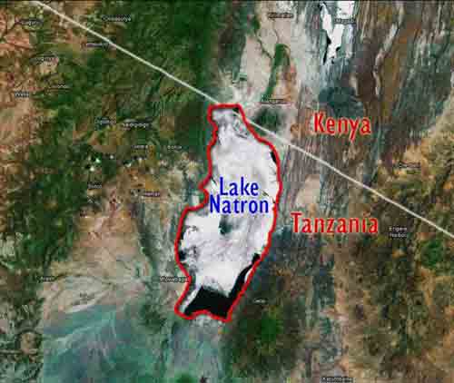 Carte Lac Natron