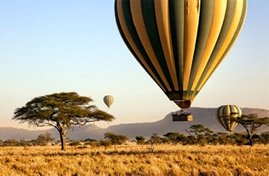 Safari in mongolfiera parco del Serengeti